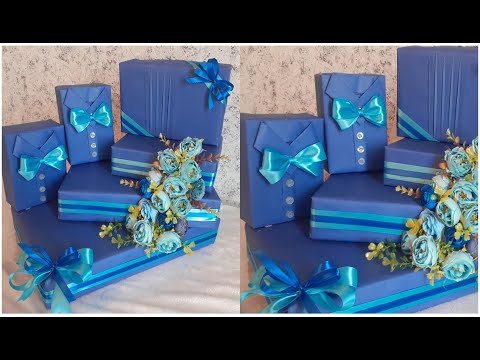 ZÖVQLÜ VƏ QEYRİ-ADİ DİZAYNLI BƏY XONÇASI NECƏ HAZIRLANIR? /Damat Bohçası Yapımı/Groom gift designing