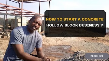 How to start a concrete cement block business #diasporans #bricks #hollowblocks