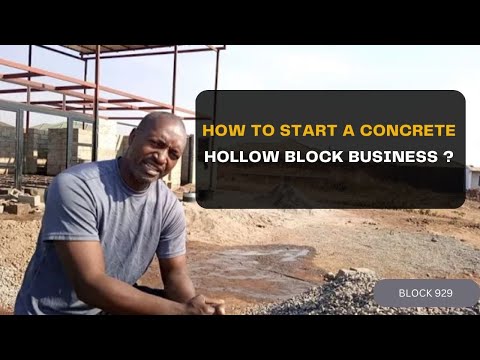 How to start a concrete hollow block business #diasporans #bricks - YouTube