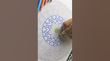 Relaxing Mandala Drawing Part 2 | Satisfying Art in 30 Seconds 🎨✨