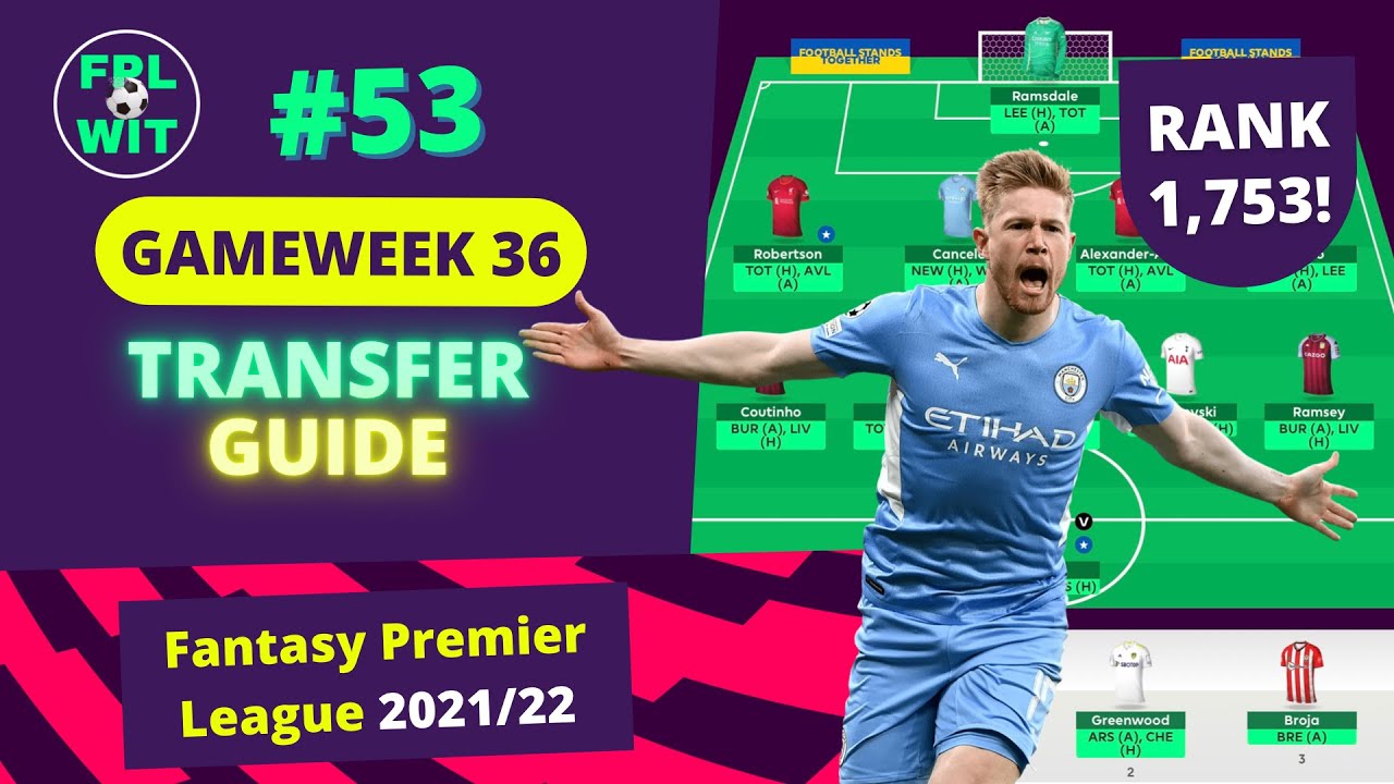 Fantasy Premier League 2021/22 Gameweek 36 Transfer Guide Who to