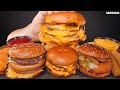 ASMR Mukbang | McDonald&#39;s Burger 🍔 Fried Chicken 🍗 Cheese Stick Eating 맥도날드 햄버거 &amp; 치킨 먹방
