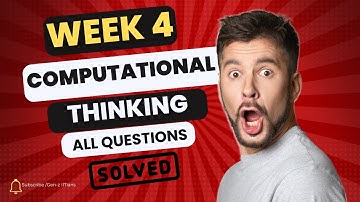 Week 4 Computational Thinking Graded Assignment || IIT madras BS Degree | #iitmadrasbsprogram