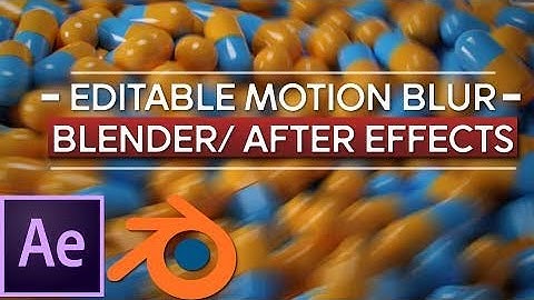 Editable Motion Blur In After Effects (FASTER than Blender)! | Tutorial