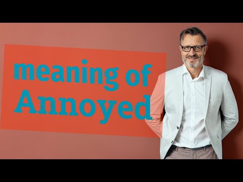 Video: Vad är en mening med irriterad?