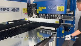 Automatic Tool Change Bending Center | Save 80% Setup Time | AIOTEK CNC  #bending #manufacturing