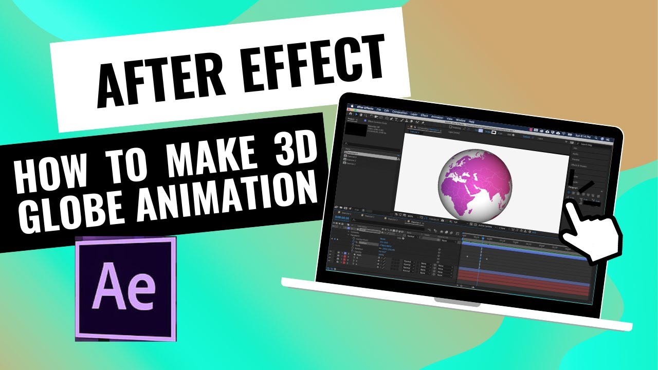 Easy 3D Globe Animation- Animate Picture In After Effects - YouTube