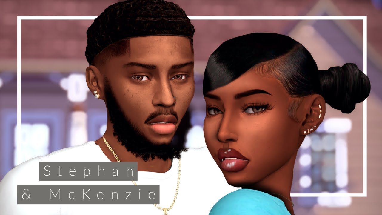 Sims 4 CAS Couple | Stephan & Mckenzie + CC Folder & Sim Download - YouTube