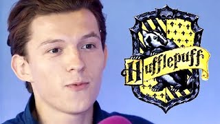 tom holland being a hufflepuff for 4 minutes straight