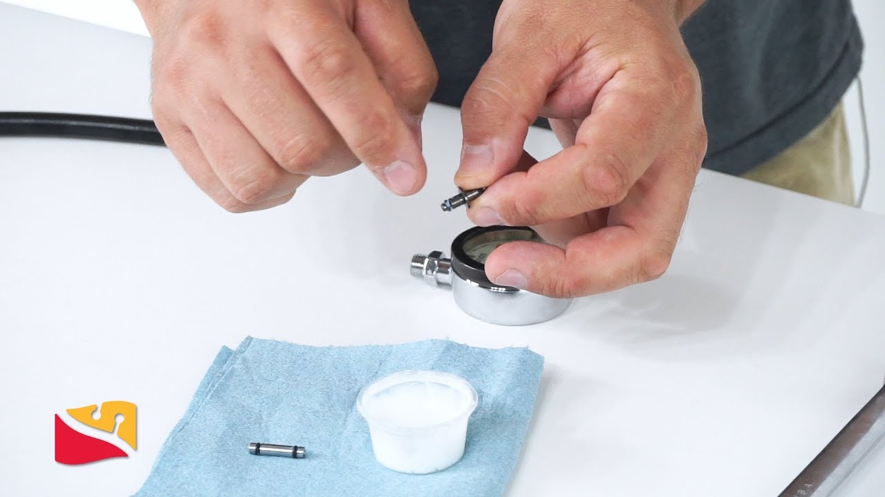 Scuba Diving Changing the Air Spool on a SPG by Dive Rite YouTube