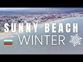 Sunny Beach in winter. Bulgaria 2020 🇧🇬 (by drone 4K)