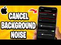 How To Cancel Background Noise On iPhone
