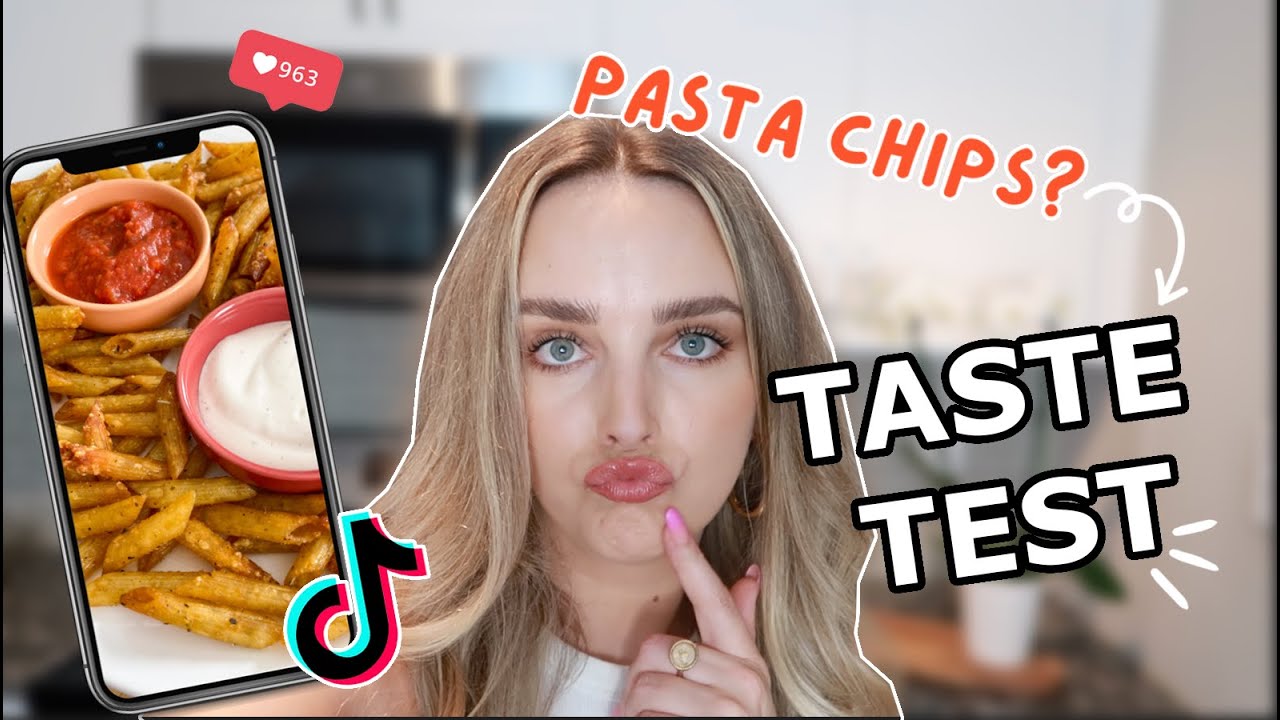 PASTA CHIPS TASTE TEST VIRAL TIKTOK TREND AIR FRYER RECIPE YouTube