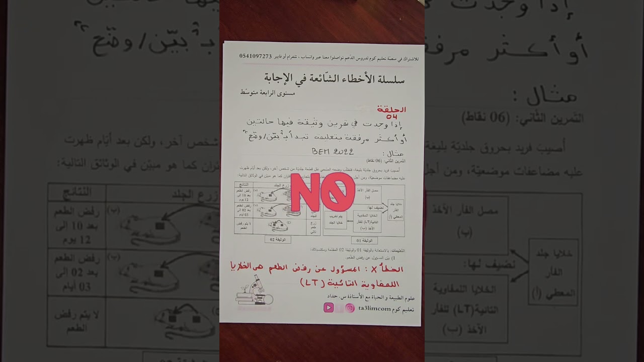 سلسلة الأخطاء الشائعة: الخطأ رقم 04 (في المنهجية) #4am #BEM2025