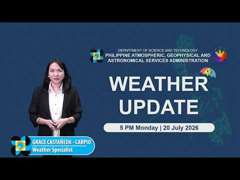 Public Weather Forecast issued at 5:00 PM | July 20, 2026 - Monday