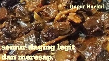 Semur daging sapi yang empuk dan gurih (trik dan tips memasak semur) untuk lebaran idul fitri