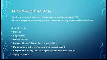 13 - Information security, risk management, threat and vulnerabilities (Infosec)