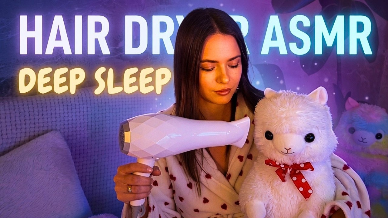 99% of You Will Sleep 😴 Hair Dryer ASMR for Anxiety Relief