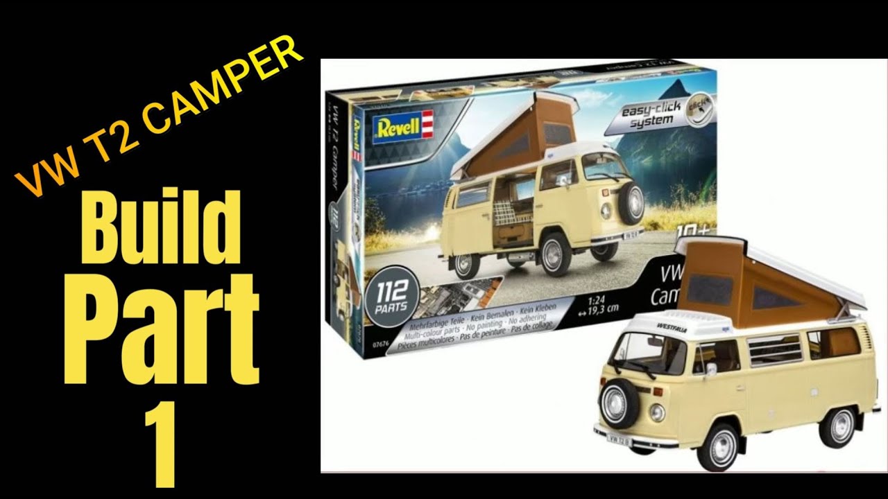 Revell VW T2 Camper model Build Part 1 