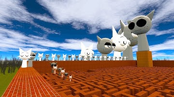 I FOUND ALL WENDA & GRAY SPRUNKI IN GIANT MAZE IN GARRY