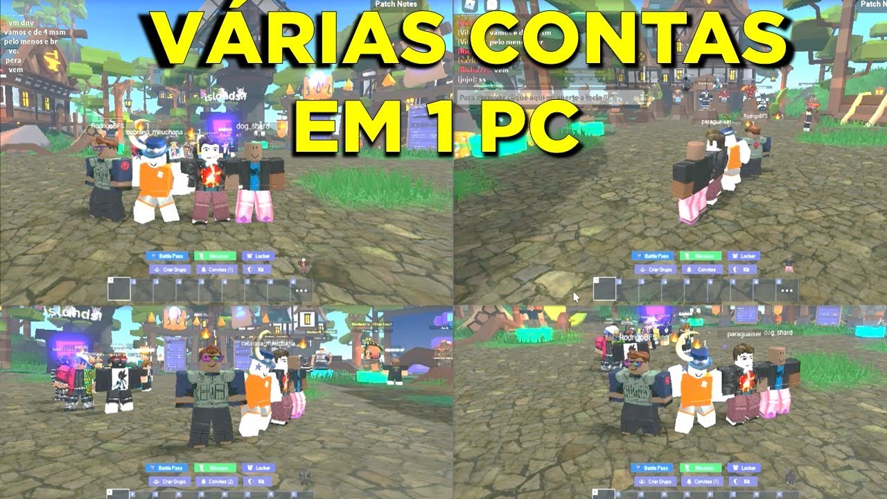 Como jogar com várias contas do Roblox no mesmo PC 