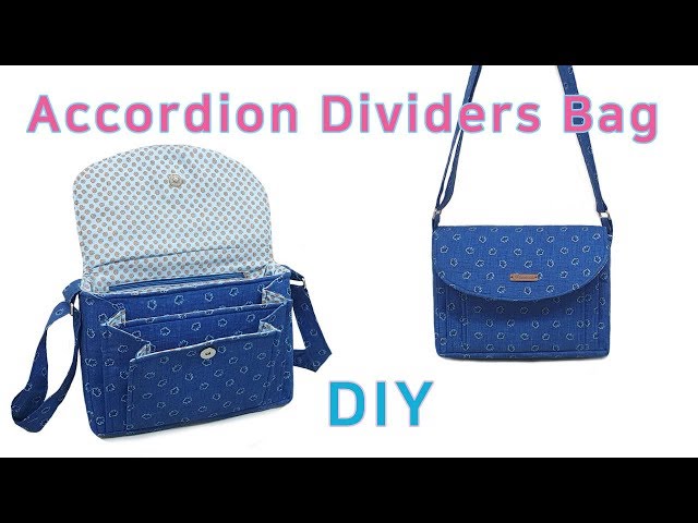 DIY Accordion Dividers Bag/Accordion bag tutorial/Unique design bag/아코디언 백만들기