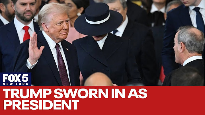 Trump sworn in as president