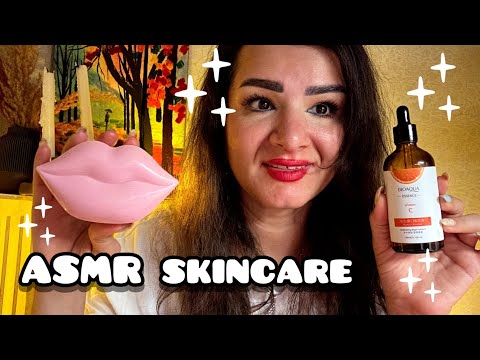 Asmr doing your skincare for sleeping #asmr 