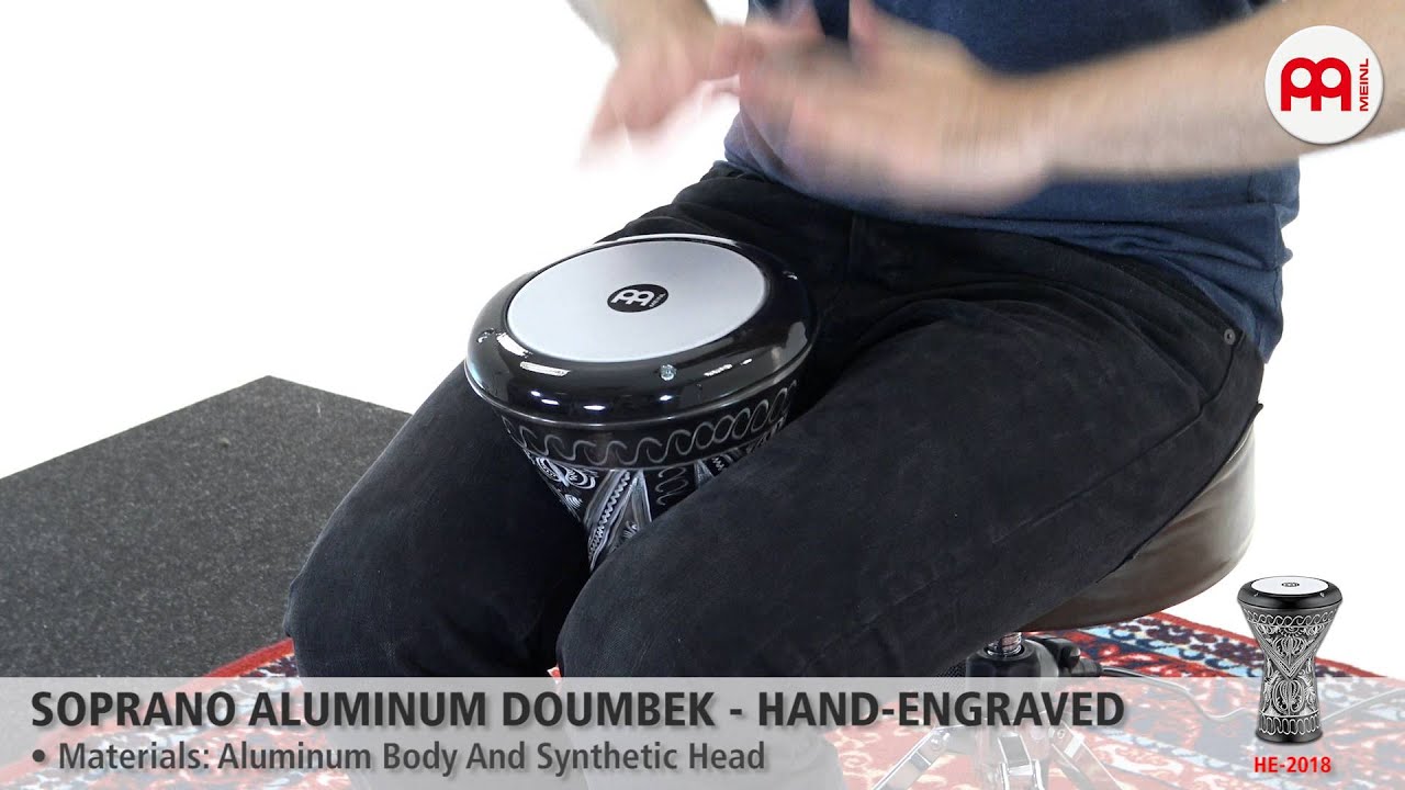Soprano Aluminum Doumbek - Hand-Engraved - HE-2018