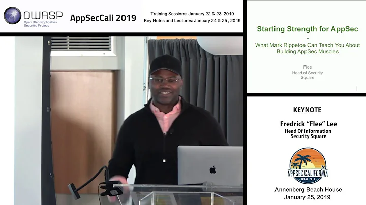 AppSecCali 2019 Keynote - Starting Strength for Ap...