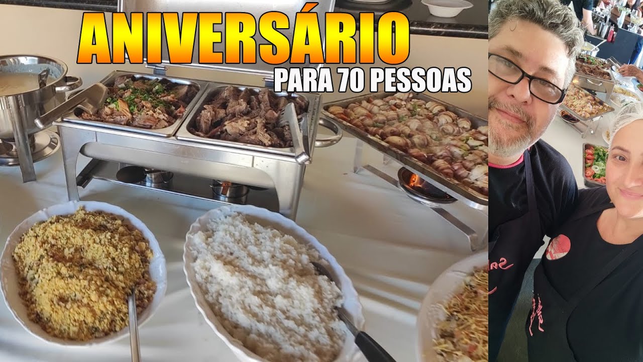 CARDÁPIO DE ANIVERSÁRIO - RECEITAS DA ROSA