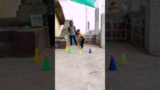 Best Batting Drill for Beginners 😎 | T-Cone Practice | #shorts #cricket #batting #tconedrill #viral