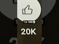 1 in 1000🌹💀 #1000 #impossible