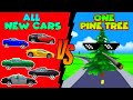 All new cars vs 1 pine tree  which one is the strongest