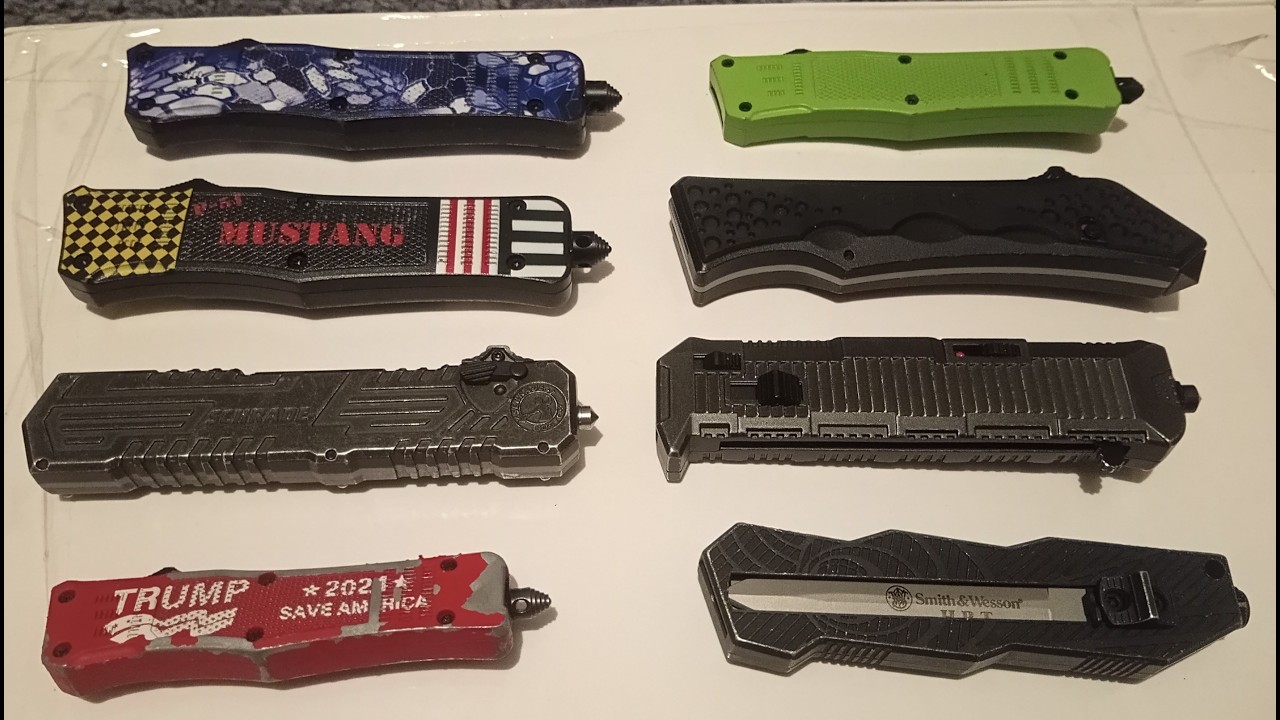 My collection of OTF knives