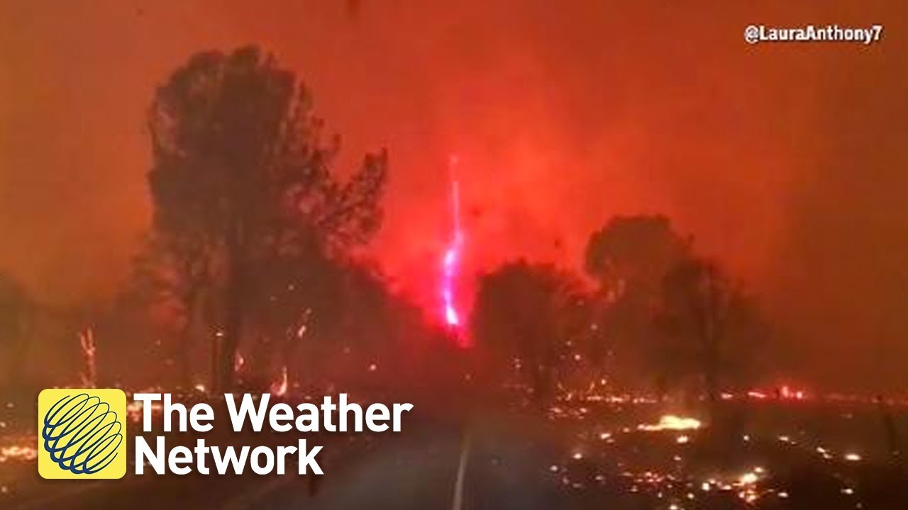 Firenado caught on camera during California wildfires (WOW)