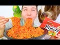 Korean Kimchi Ramen Noodles With My Sloth • MUKBANG