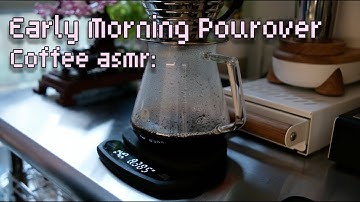 Coffee asmr: Early Morning Pourover Coffee (with the Fellow Stagg EKG and Kalita Wave)
