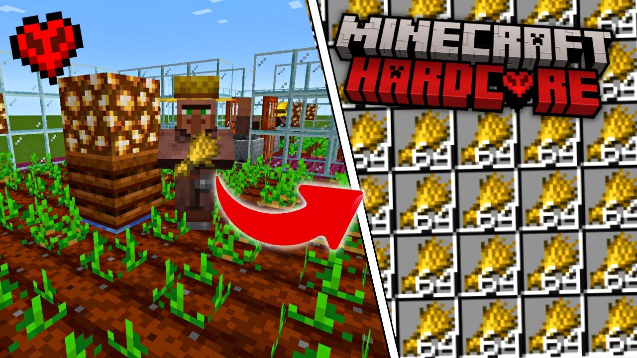 J’ai construit une Ferme à Blé 100% Automatique en Hardcore sur