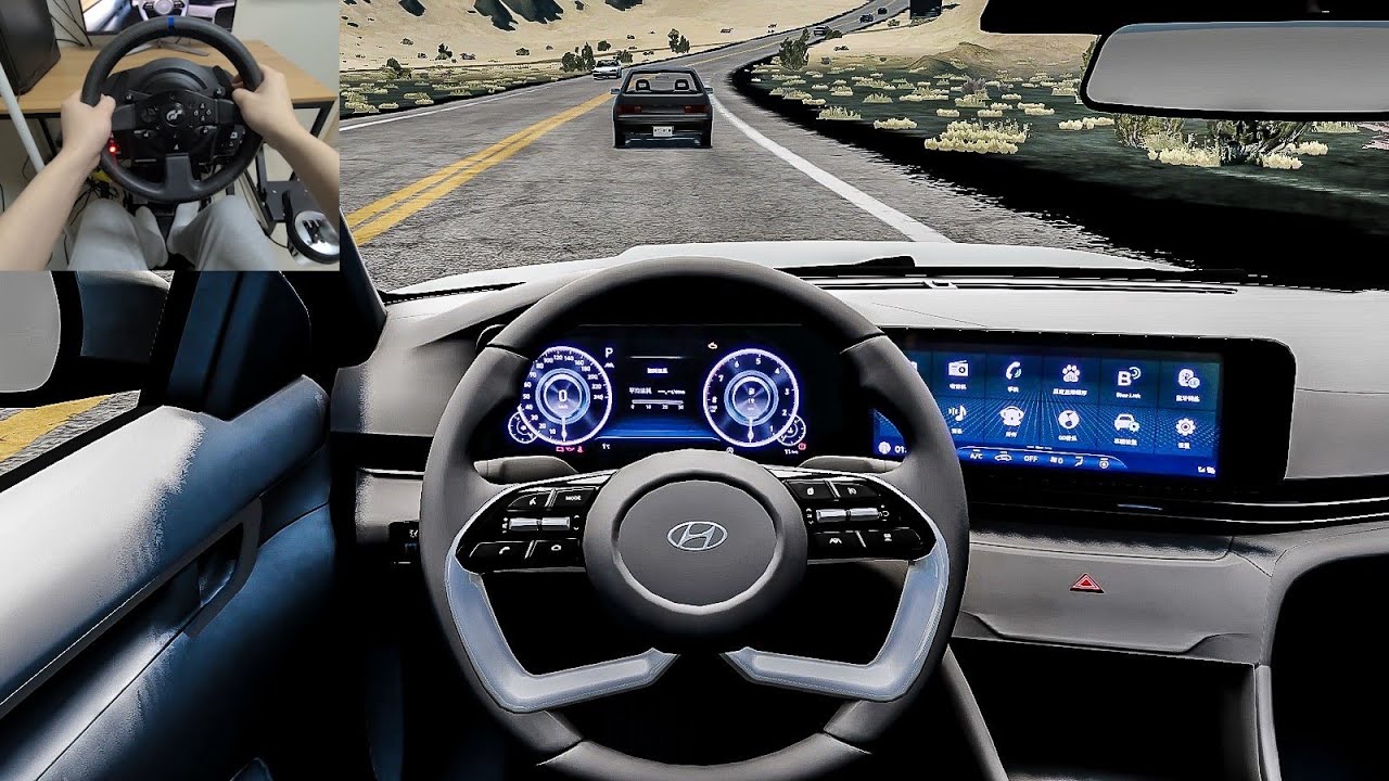 BeamNG Drive - Hyundai Mistra [Steering Wheel gameplay]