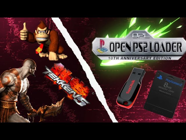 Kit OPL Para Playstation 2 - Pen Drive 128gb Com 50 Jogos 