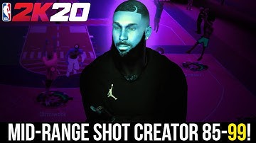 MID-RANGE SHOT CREATOR GAMEPLAY + BUILD VIDEO! ONE OF THE BEST ISO BUILDS IN NBA 2K20!
