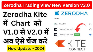 Zerodha New Trading View Chart V2.0 | Zerodha Trading View Chart setting