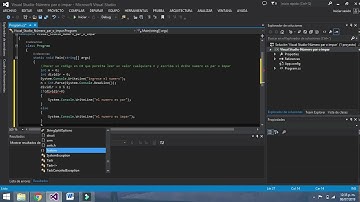 Visual Studio Numero par o impar