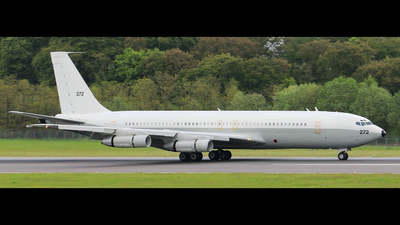 Israel Airforce Boeing 707-3L6C landing at Luxembourg! - YouTube