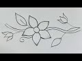 How to draw a simple flower design simple flower designs to drawflower design drawing easy