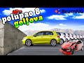 Zakucao osam golfova u betonski zid totalni haos beamng drive