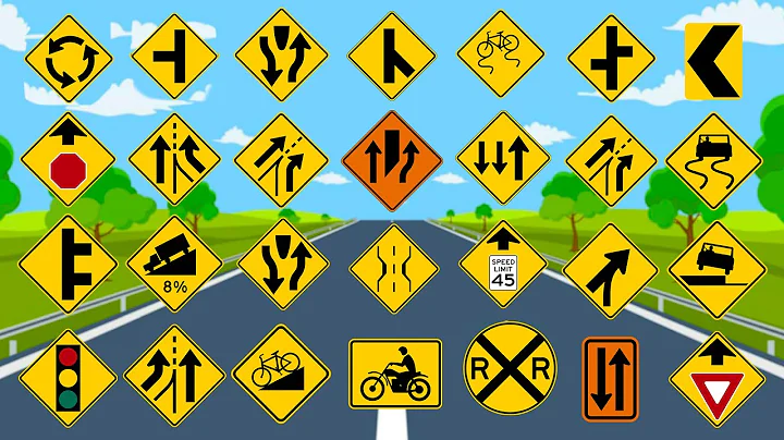 🚦TOP 100 ROAD SIGNS 🚸 You MUST Know to Pass Your 🚗 Permit Test 🛑