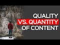 Quantity vs Quality | How to keep creating high quality content #nosmallnovember