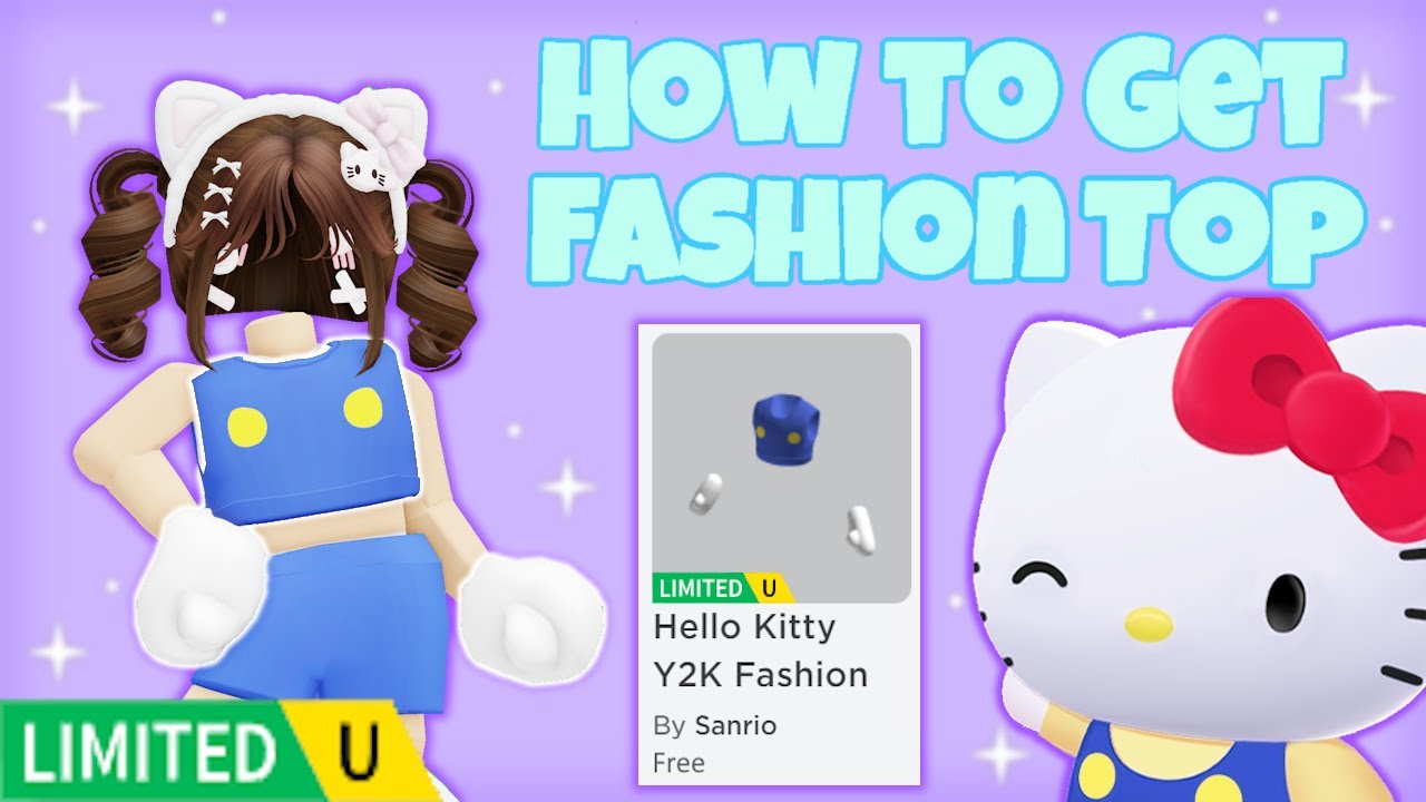 How to Get Y2K Fashion Raver Top, Roblox My Hello Kitty Cafe